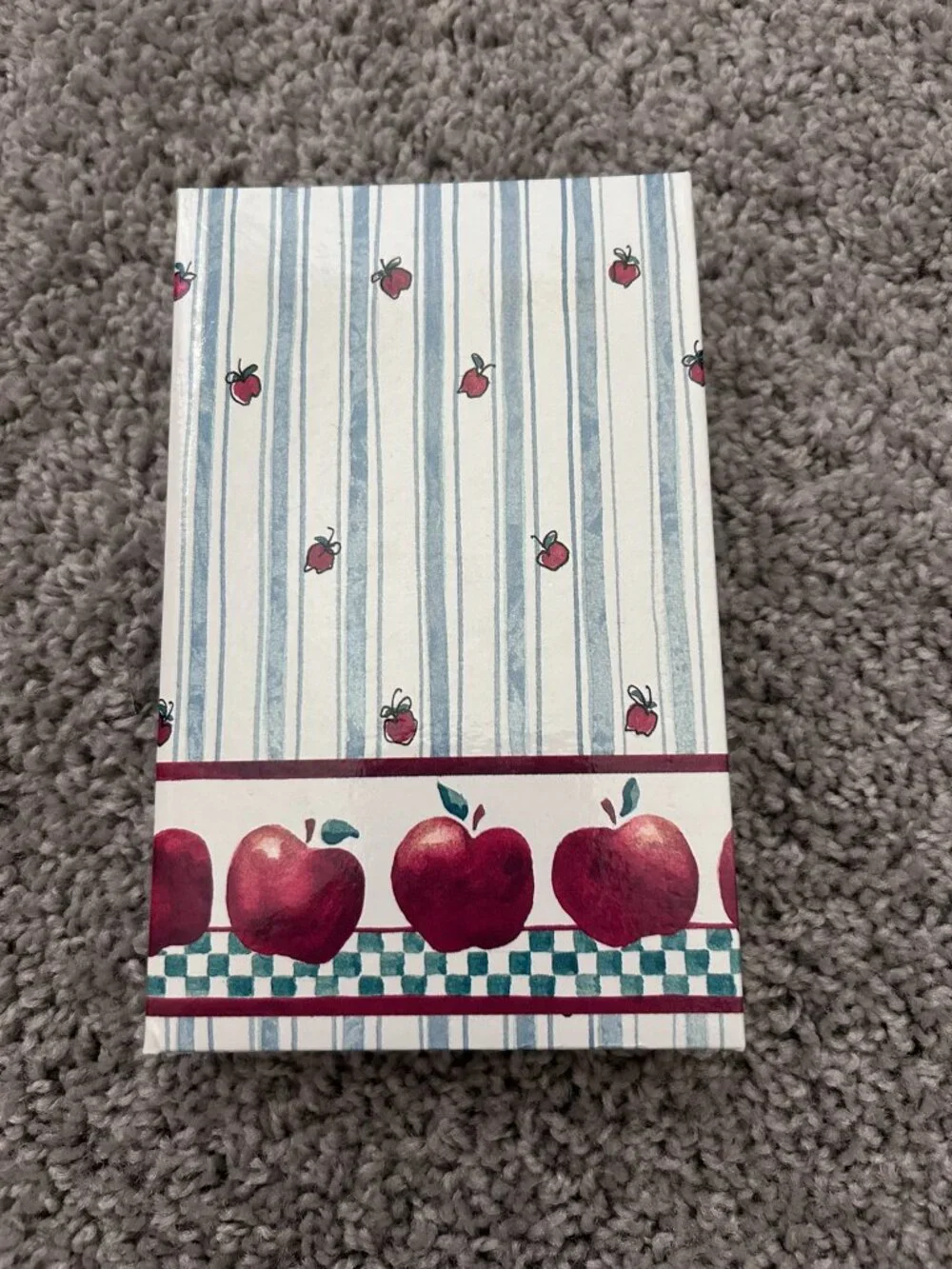 Vintage 1990's Apples 3 Fold Organizer and Address Book Spiral
